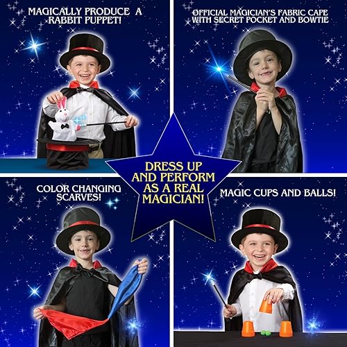 Fantasma Magic Kit Deluxe Top Hat Magic Set – Over 175 Amazing