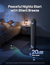 DREO 42 Inch Tower Fan DC Motor 9 Speeds 90° Oscillation 12H Timer view 3