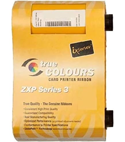 Amazon.com: PARTSHE 800033-801 Black Monochrome Ribbon, ZXP3