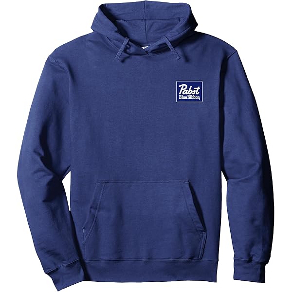 Amazon.com: Pabst Blue Ribbon Tonal Logo Pullover Hoodie