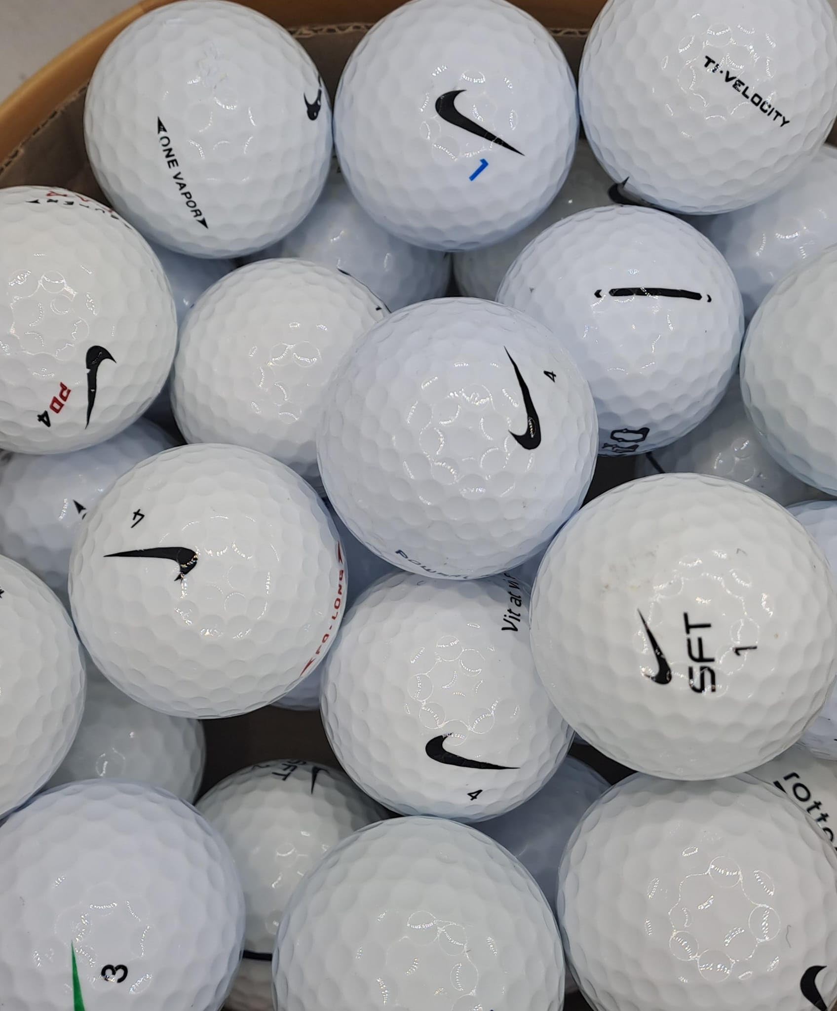 SDP Golf Balls – Premium Used Lake Balls Pearl/A Grade Recycled Lake Balls for Nike Golf Balls - Mixed Models - Used, Not New (24)