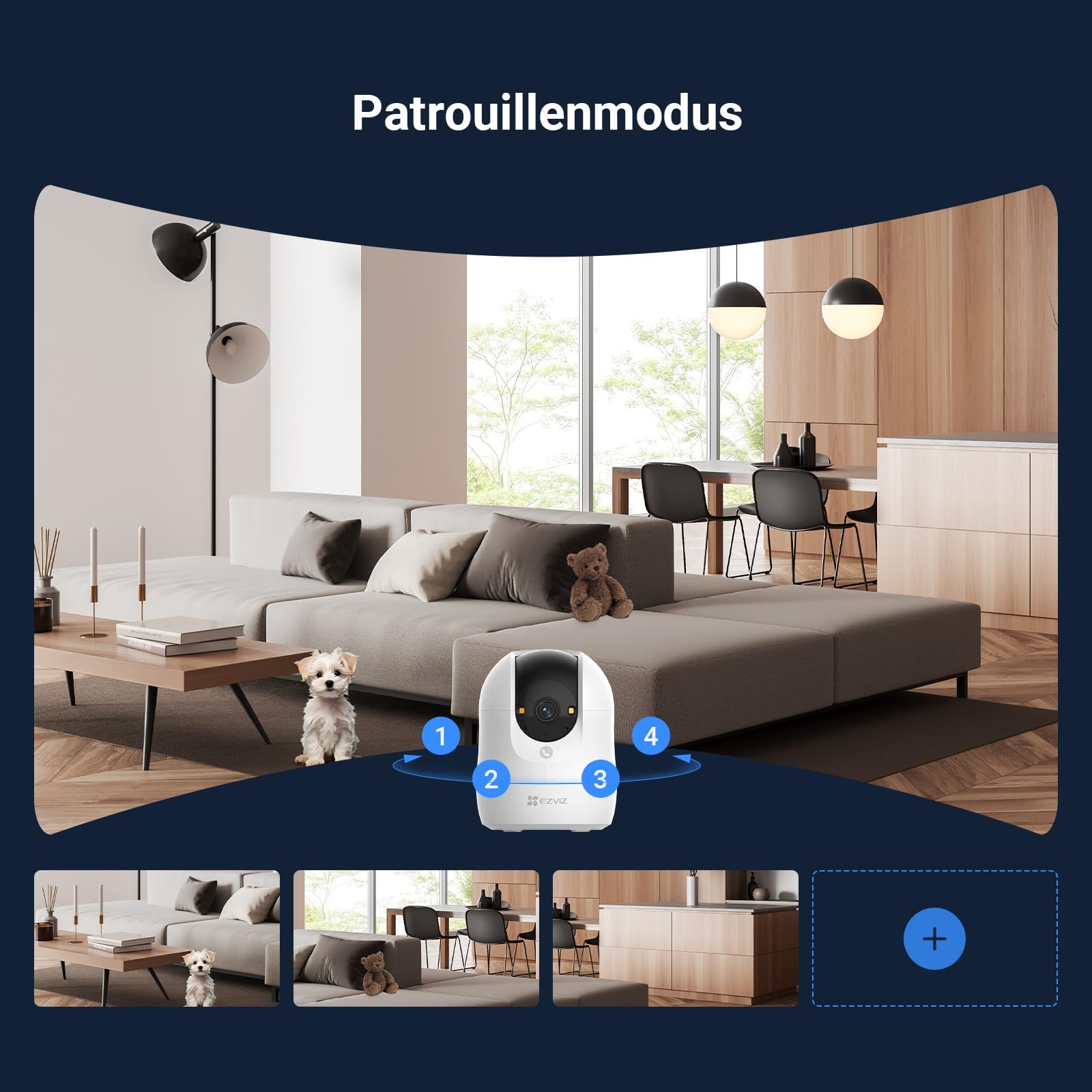 EZVIZ C6N G1 4K 8MP Überwachungskamera Innen, WLAN Baby Monitor 2er Pack 9