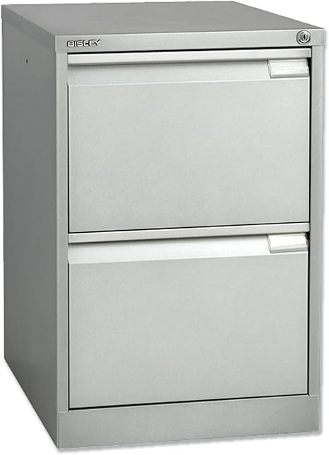 Bisley Bs2e Filing Cabinet Flush Front 2 Drawer W470xd622xh711mm
