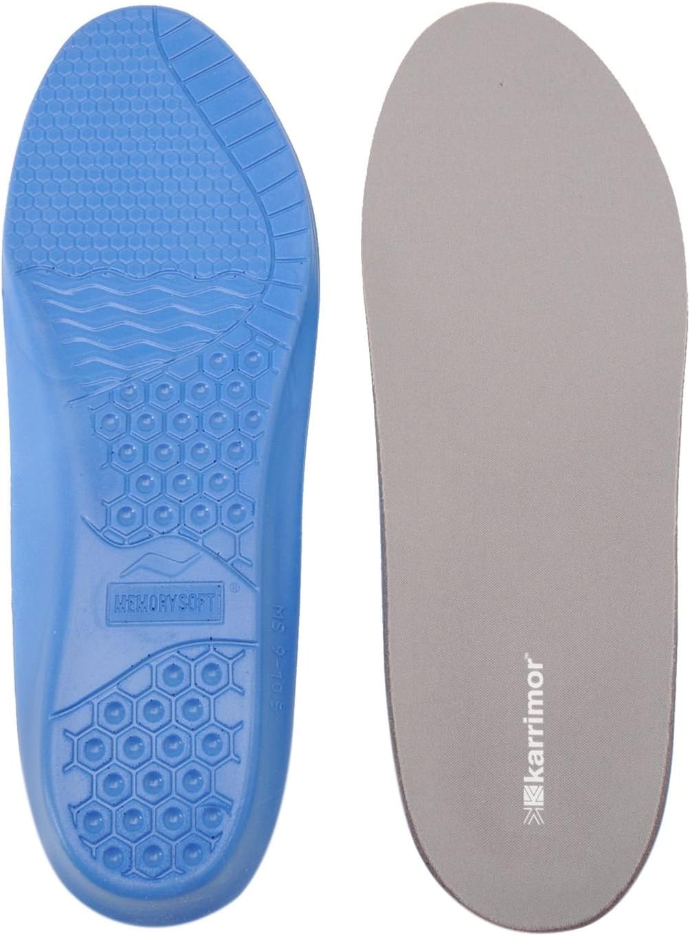 Karrimor Unisex Memory Insoles Silicon Feet Accessory Foot Wear Footwear Shoe - 11-12.5, Blue, 11/12.5 UK