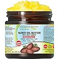 Botanical Beauty BURITI FRUIT OIL BUTTER Pure Natural Virgin Unrefined RAW 8 Fl. Oz.- 240 ml for FACE, SKIN, BODY, DAMAGED HAIR, NAILS. Natural sources of vitamin C, vitamin E