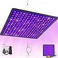 SEAMETAL Red Blue LED Grow Lights for Indoor Plants Full Spectrum，Sunlike Growing Lamps 3x3ft Coverage Grow Light for Hydropo