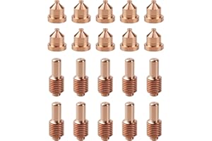 Vaphy 10pcs 192047 Electrode 10pcs 204325 Nozzle Tip Fit for Miller Spectrum 625 ICE40 C/T Plasma Cutting Torch Consumables
