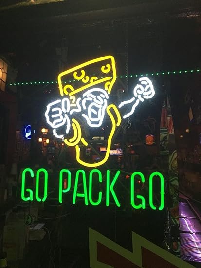 Desung 19 X15 Green Bay Packer Go Pack Go Neon Sign Light Lamp Varioussizes Beer Bar Pub Man Cave Handicraft Dc09 Amazon Com