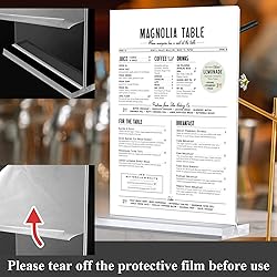 Arrobust Acrylic Sign Holder 8.5 x 11, Double Sided
