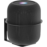 Yibracki Heavy Duty Speaker Wall Mount Compatible with Homepod 1 and Homepod 2 Metal Speaker Mounts for Homepod Wall Mount Bracket for Homepod 1st & 2nd Generation Easy to Install,Black