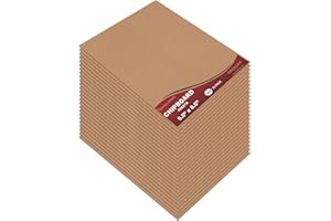 Mega Format Lot de 25 feuilles de carton, feuilles d'aggloméré, carton à particules, carton épais .022 - Inserts en carton po