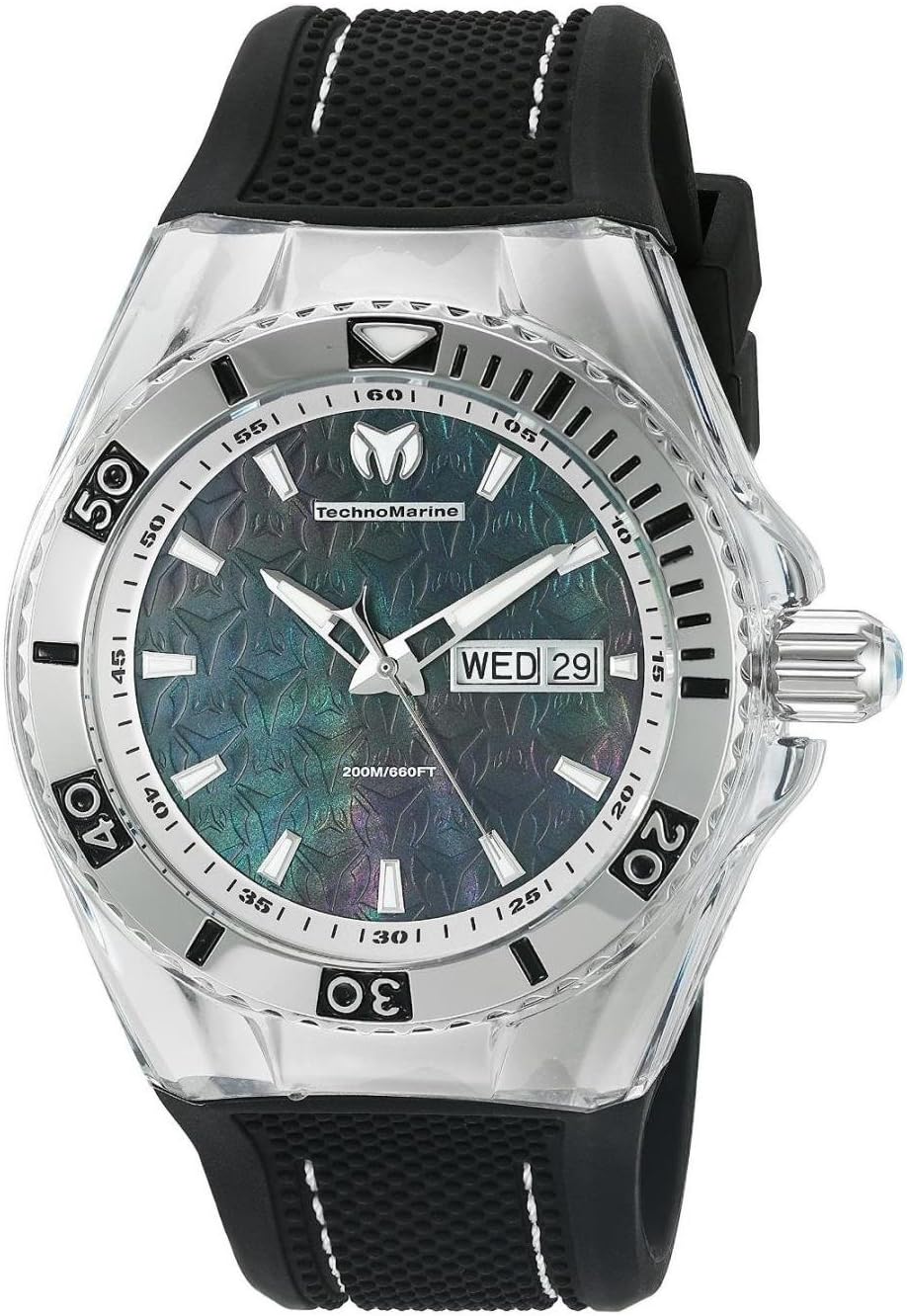Unisex 115212 Cruise Monogram Black/Black Silicone Watch