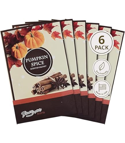 SCENTIMENT 7SEC. BOX SET 即購入可 Amazon.com: Simplicity Scents Pumpkin Spice Scented Sachets Pack