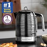 Russell Hobbs Inspire Electric Cordless Kettle 1.7L 3KW Black Textured view 2