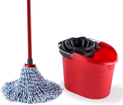 Vileda SuperMocio Microfibre and Cotton Mop and Bucket Set 28.3cm 40cm