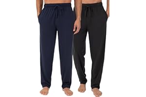 Fruit of the Loom Men's Extended Sizes Jersey Knit Sleep Pajama Lounge Pant (1 & 2 Packs)