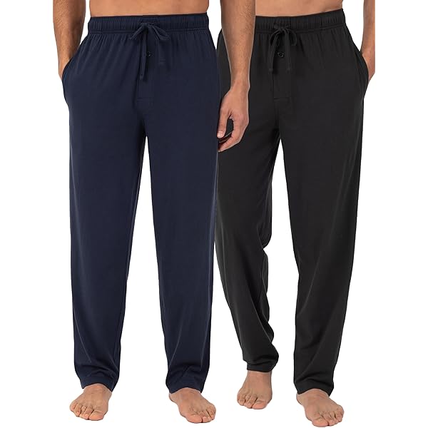 WORW Mens Pajama Pants, Soft Cotton Sleep Lounge Pants