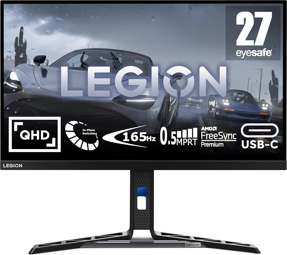 Lenovo Legion Y27h-30 27" QHD 165Hz 1ms FreeSync Gaming Monitor PC PS5 Xbox