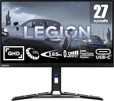 Lenovo Legion Y27h-30 27" QHD 165Hz 1ms FreeSync Gaming Monitor PC PS5 Xbox