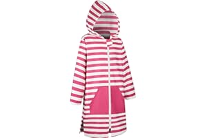 MissShorthair Kids' Hooded Towel Poncho with Zipper Beach Cover-Up with Pocket Swim Towel Robe for Boys & Girls