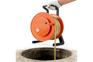 Well Water Depth Gauge, Water Level Meter Well WaterLevel Indicator WaterLevel Measurement with Fixed Probe and Steel Tape fo