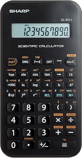 Amazon シャープ 関数電卓 68関数機能 ライン表示 スライド式ハードケースタイプ El 501jx 関数電卓 文房具 オフィス用品