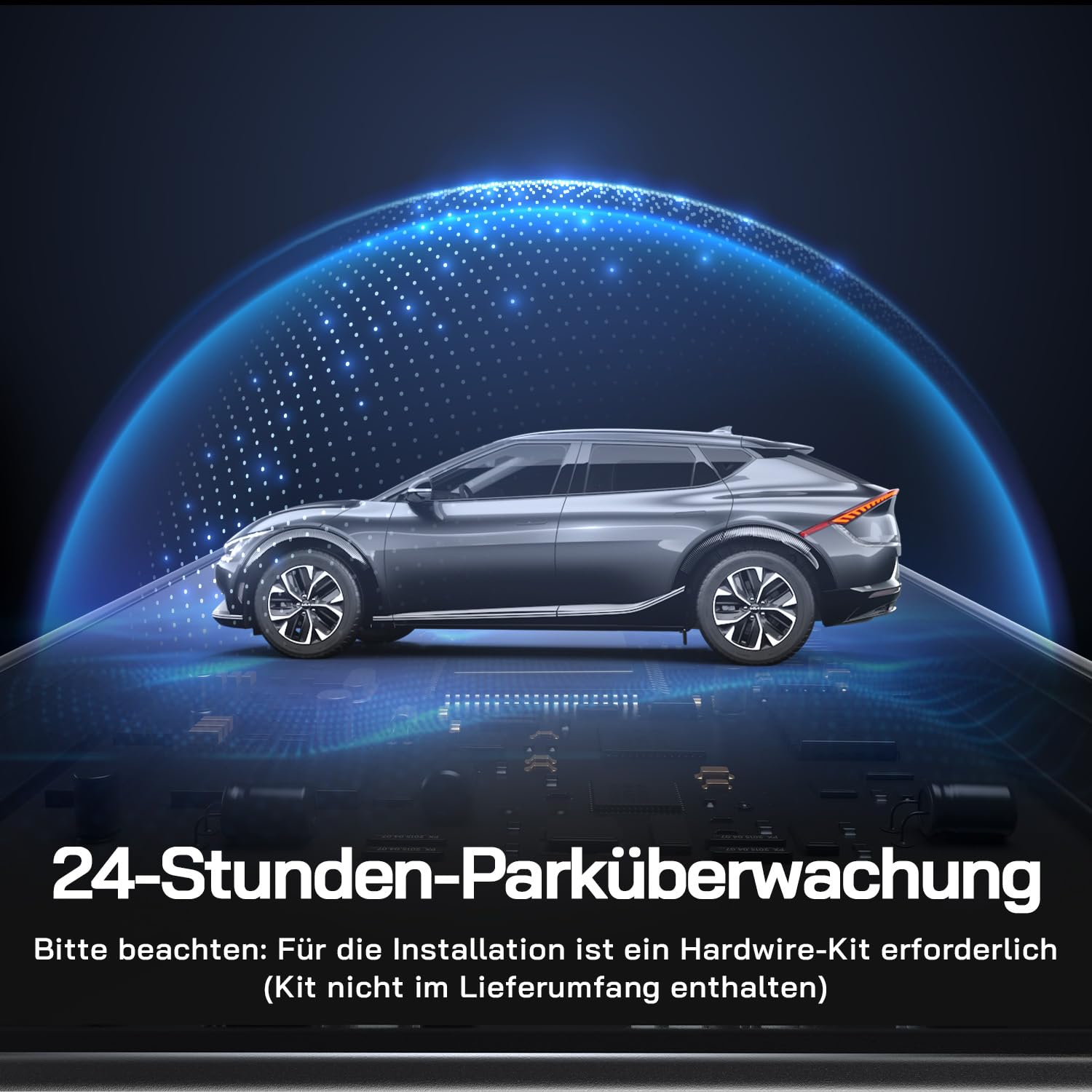 WOLFANG Dashcam Auto Vorne Hinten, 4K+1080P Wi-Fi Dash Cam, Ultra-Nachtsicht, Dual Auto Kamera mit 70°-Weitwinkel, WDR, 24 Std. Parkmodus, G-Sensor, Loop-Aufnahme 6