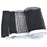 Ping Pong Net Nylon Pingpong Net for Indoor Outdoor School Gym Black Table Tennis Net Replacement (70.8" x 5.9")