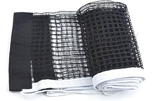 GENERIC Ping Pong Net Nylon Pingpong Net for Indoor Outdoor School Gym Black Table Tennis Net Replacement (70.8" x 5.9")