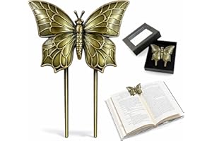 Vintage Book Clips Metal Butterfly Journal Clips to Hold Journal Open Antique Bronze Page Holder Retro Book Marks for Reading