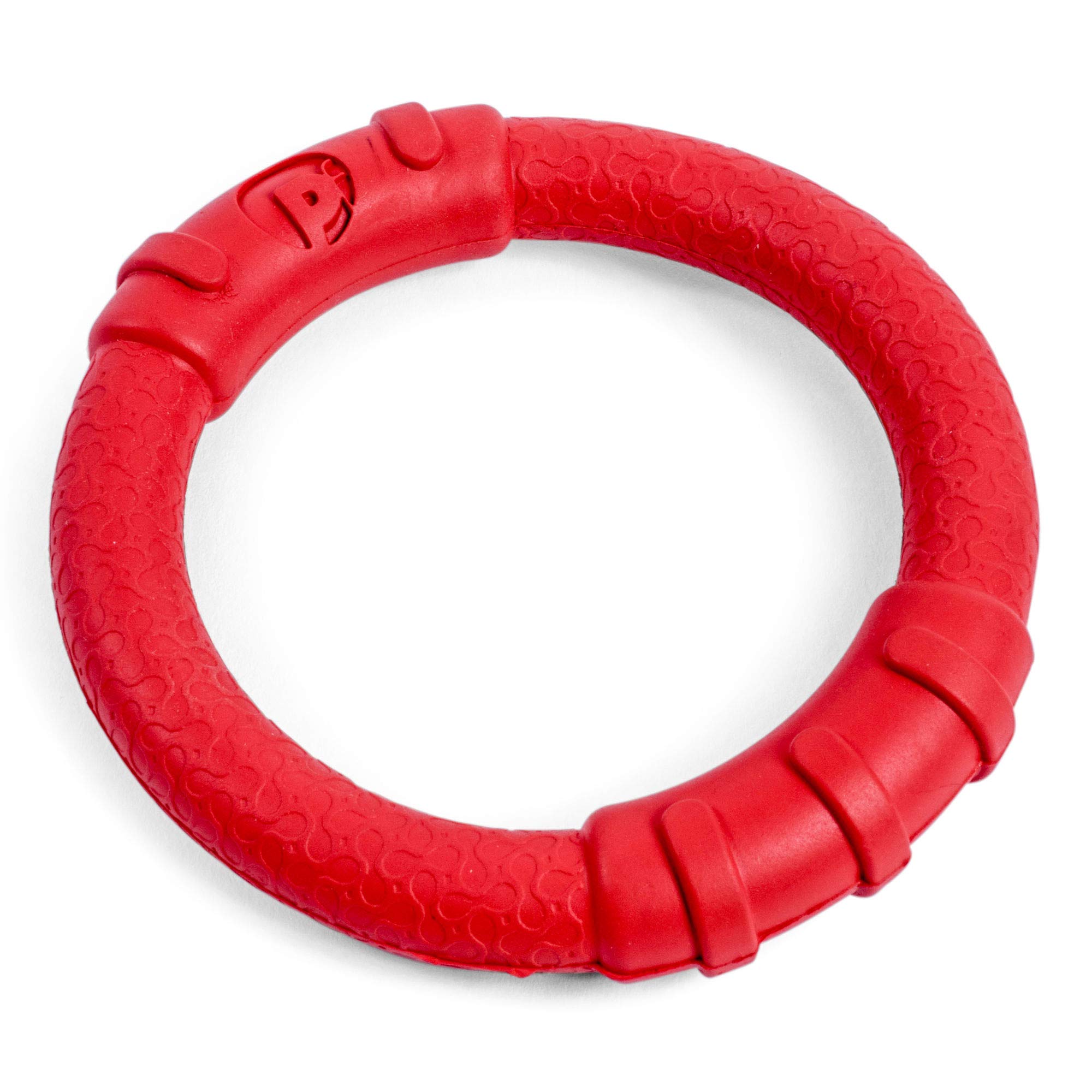 Petface Toyz Rubber Ring Dog Toy, Small, Red