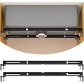 KOSEOO Undermount Sink Brackets, Adjustable Undermount Sink Support, Heavy Duty Under Sink Mounting Brackets Installation for Sink Reinforcement (28.15-39.7 inches) Black