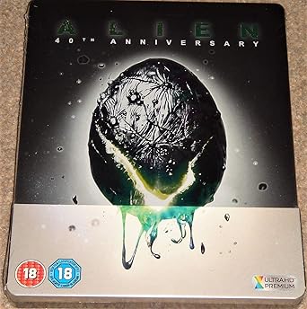 Alien 4k Uhd Limited Edition Steelbook Import Hdr 10 Includes Region Free Blu Ray Amazon De Dvd Blu Ray