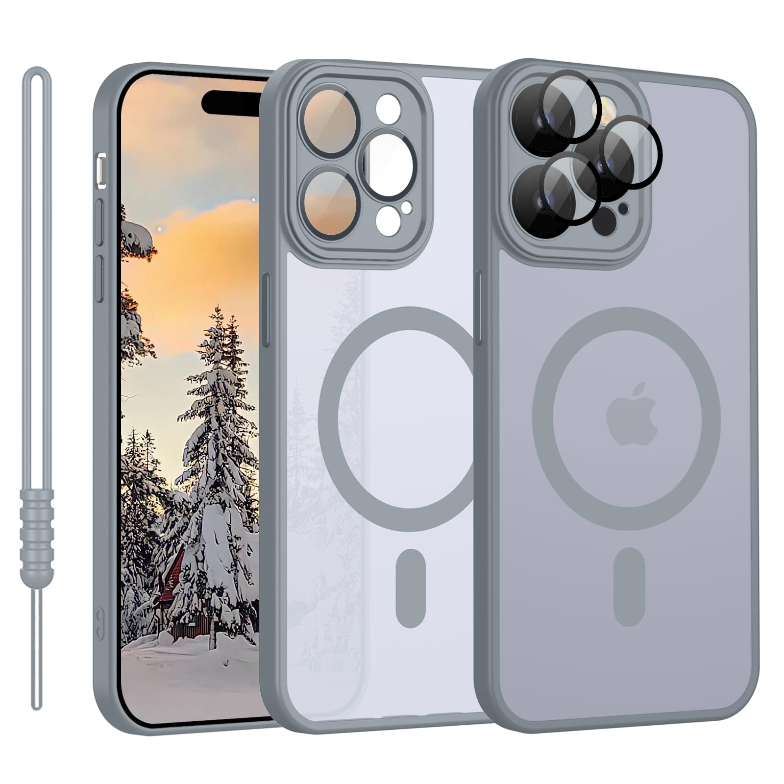 YUANDMI iPhone 14 Pro Max Case, Hany Case iPhone 14 Pro Max Magnetic Lightweight Thin Matte Touch Camera Protection, Anti-Yellow, Non-Slip, Scratch-Resistant Protective Case for iPhone 14 — image 1