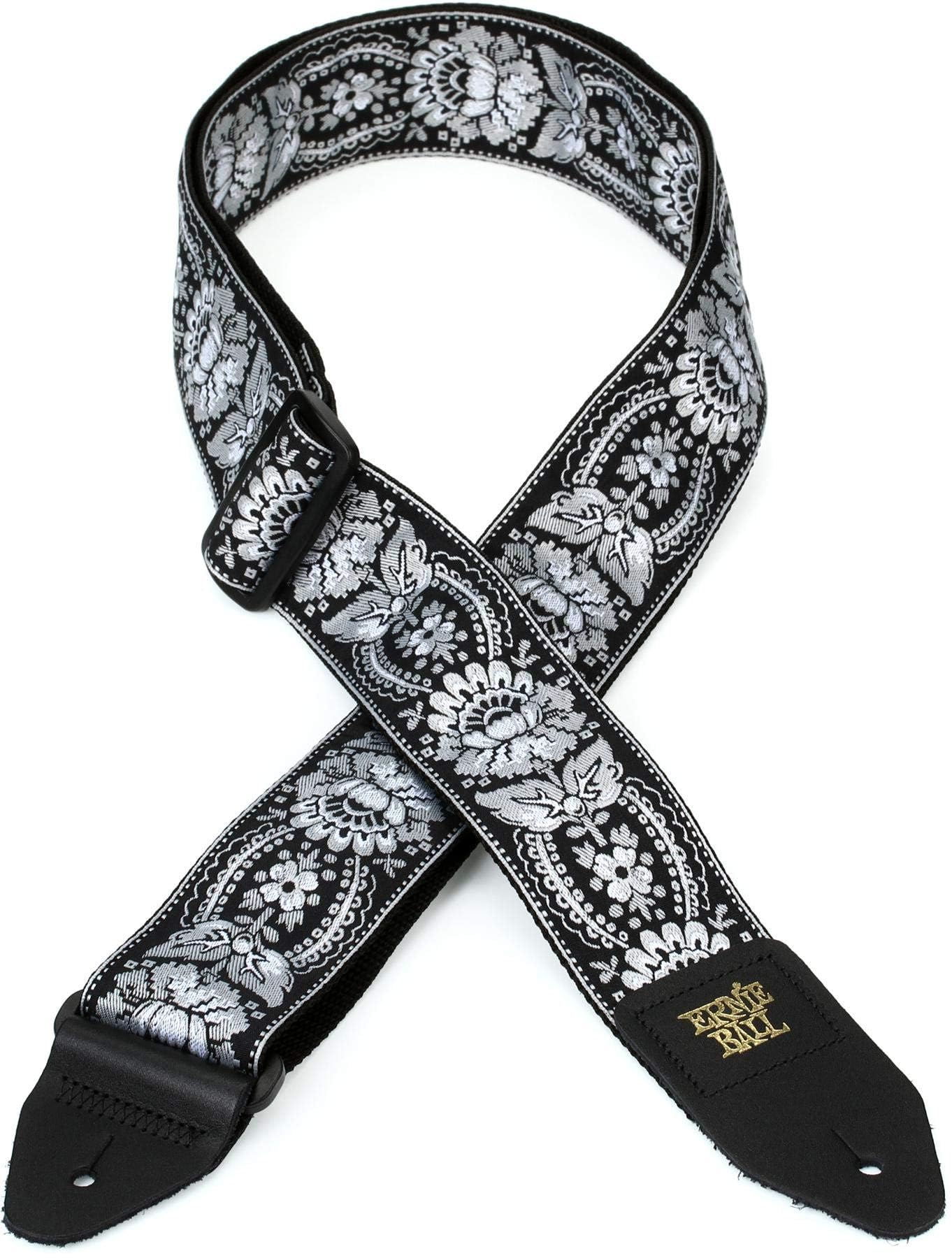 Ernie Ball Silver Orleans Jacquard Guitar Strap