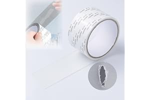 Vakerga 2024 New Strong Adhesive Screen Repair Tape, Screen Repair Kit Window Screen Repair Tape, Fiberglass Screen Tape Mesh Repair Suitable (5cm x 200cm) for mesh Doors and Windows White