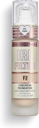 Revolution IRL Filter Longwear Foundation F2 Medium to Full Coverage 23ml