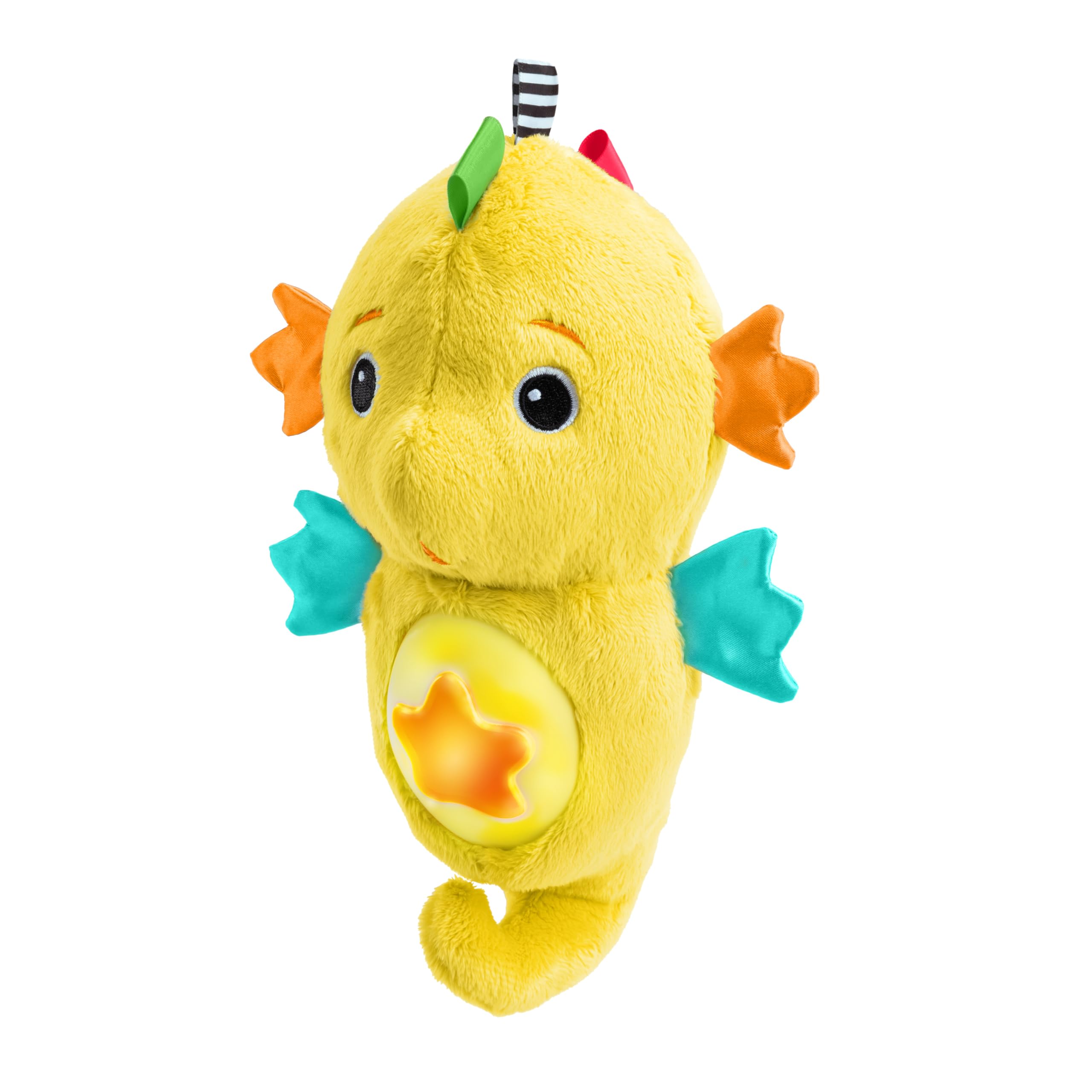 Baby Einstein Sea Dreams Seahorse Plush Soother Toy, with Music and Lights, Ages 0 Months and Up, Yellow