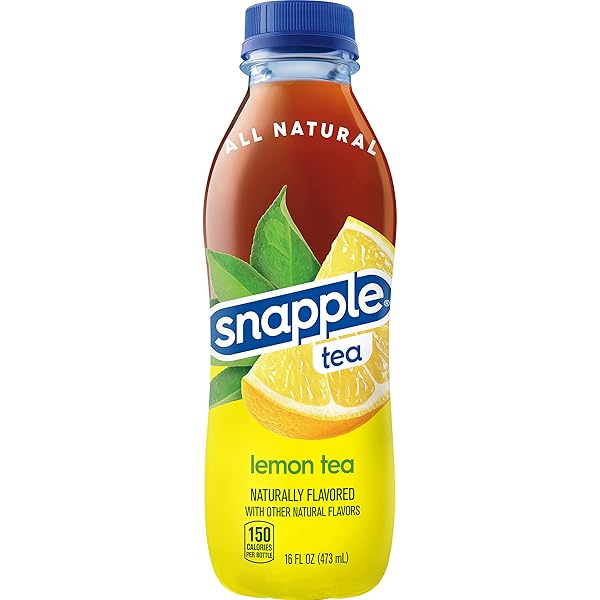 SNAPPLE, LEMON TEA, RECYCLED BOTTLE, 16 FL OZ, 12 COUNT