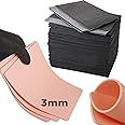 NAQASE Tattoo Practice Kit - 3mm Skin Practice 4Pcs 6"x8" and 50Pcs Dental Bibs Supplies