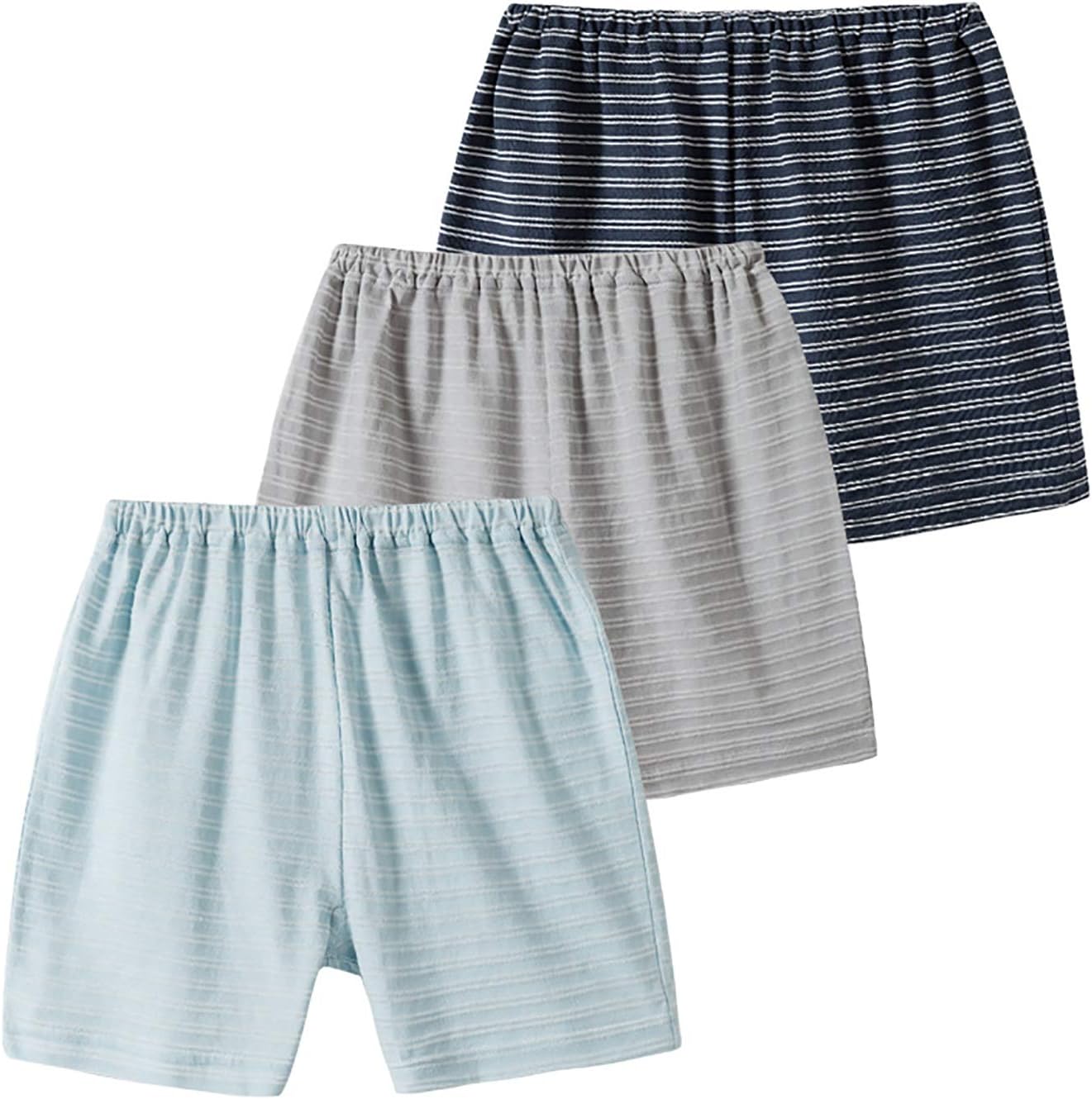 Baby Shorts 3-Pack Toddler Boys Small Cotton Pants