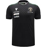 Macron Men's Automobili Lamborghini Squadra Corse Team T-Shirt (Black)