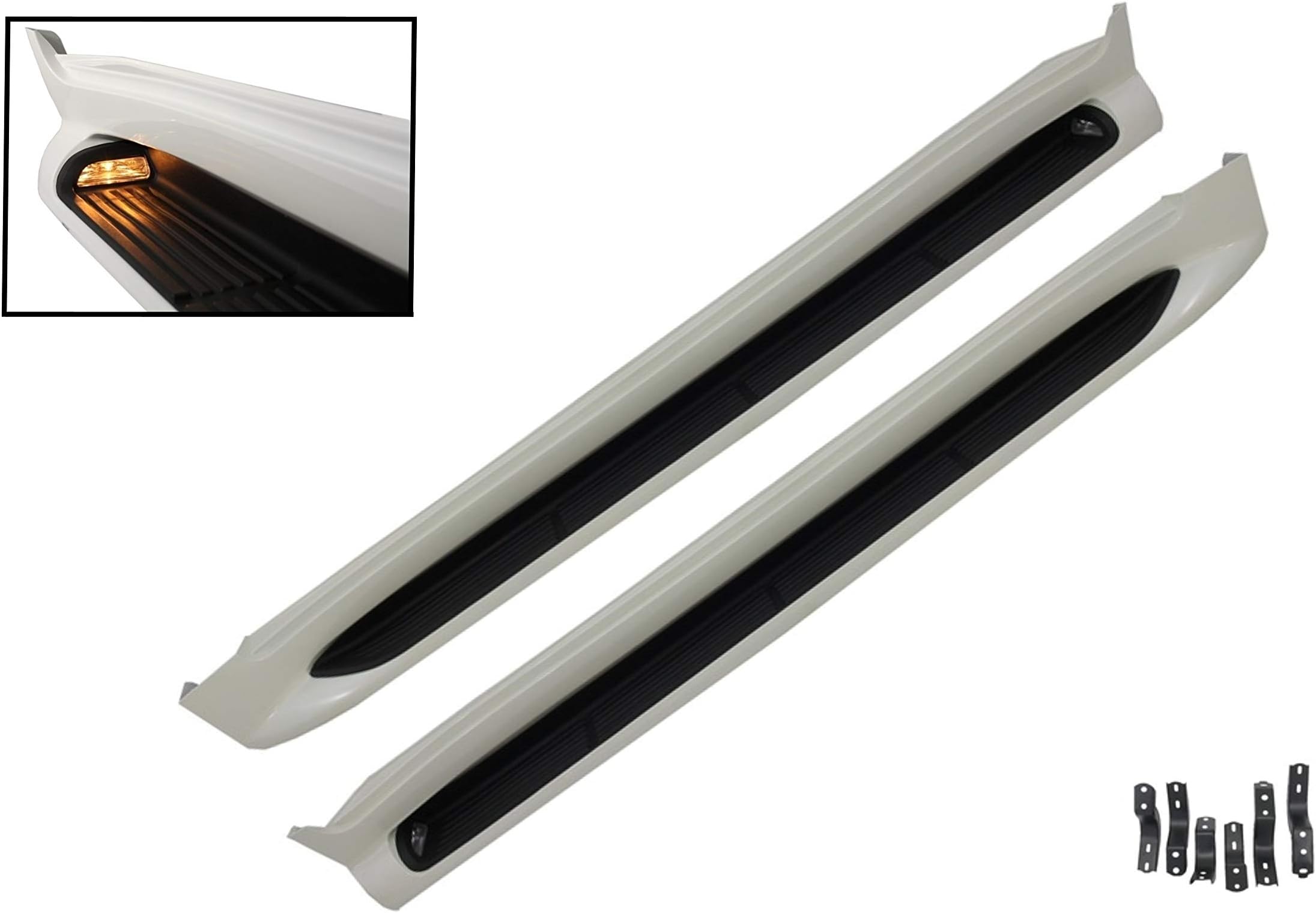 KITT RBTOLCFJ200 Running Boards Side Steps 2015+ with Halogen Lamp