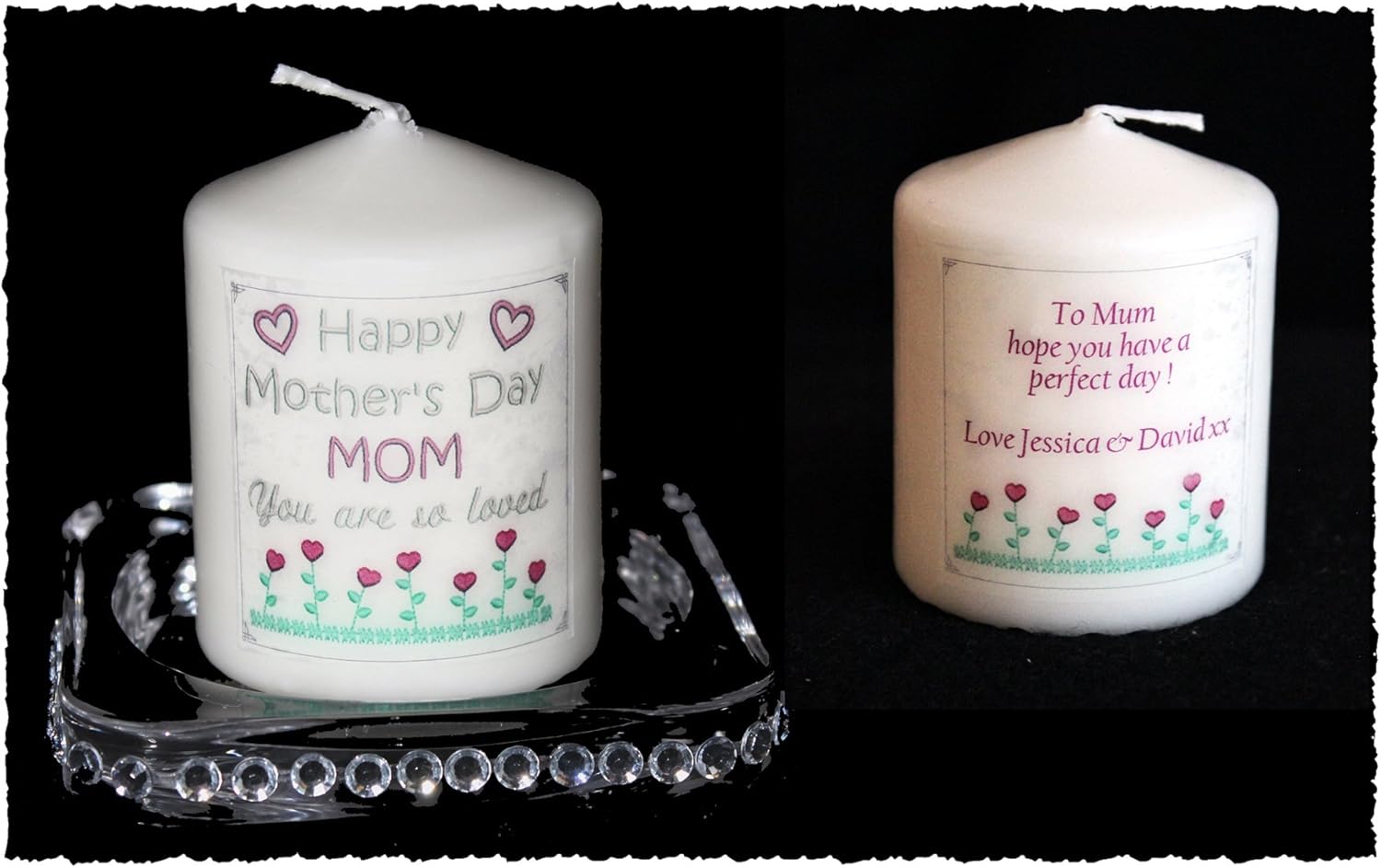 personalised mothers day candles
