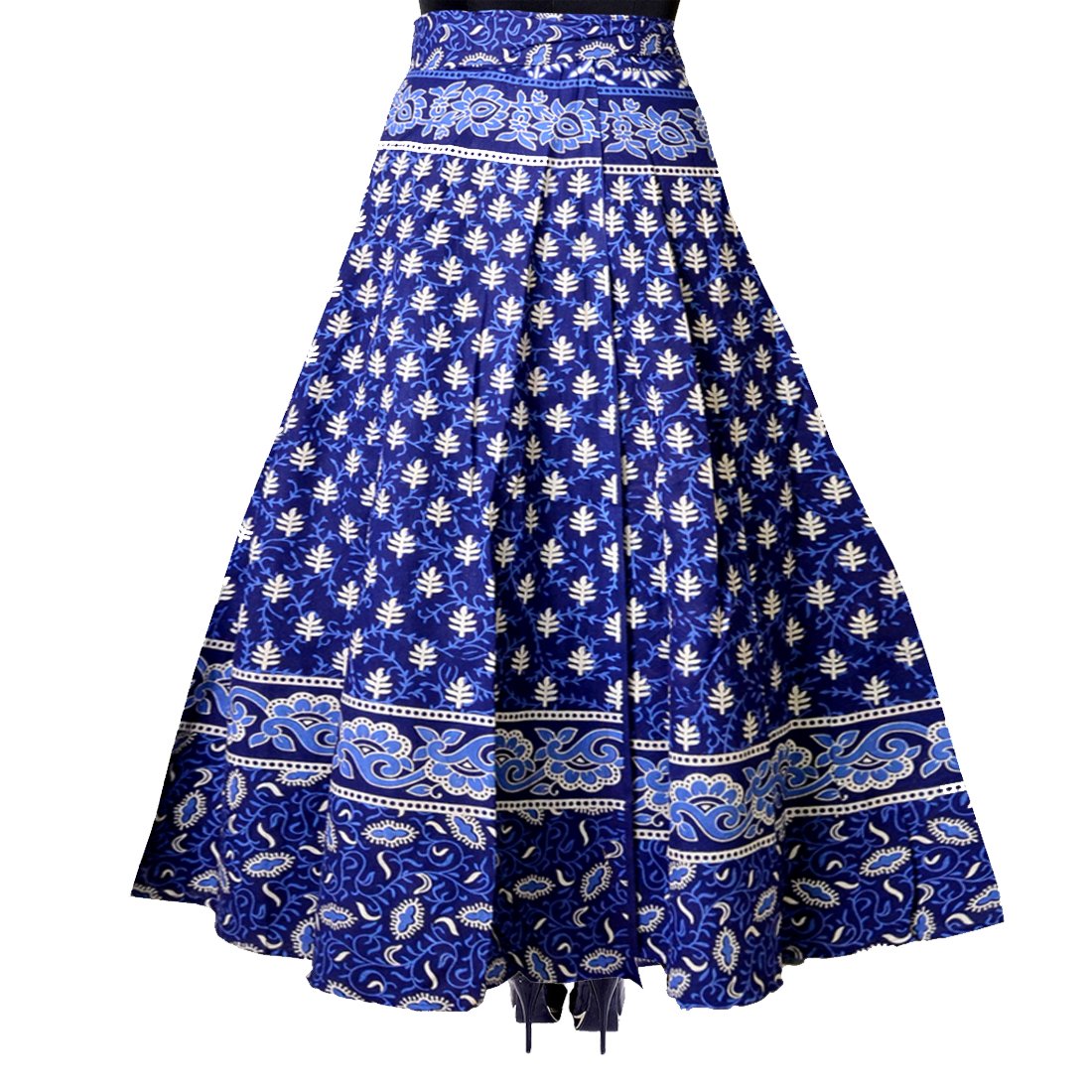 jwf women's cotton skirt(sk_5218_multicolour_free size)