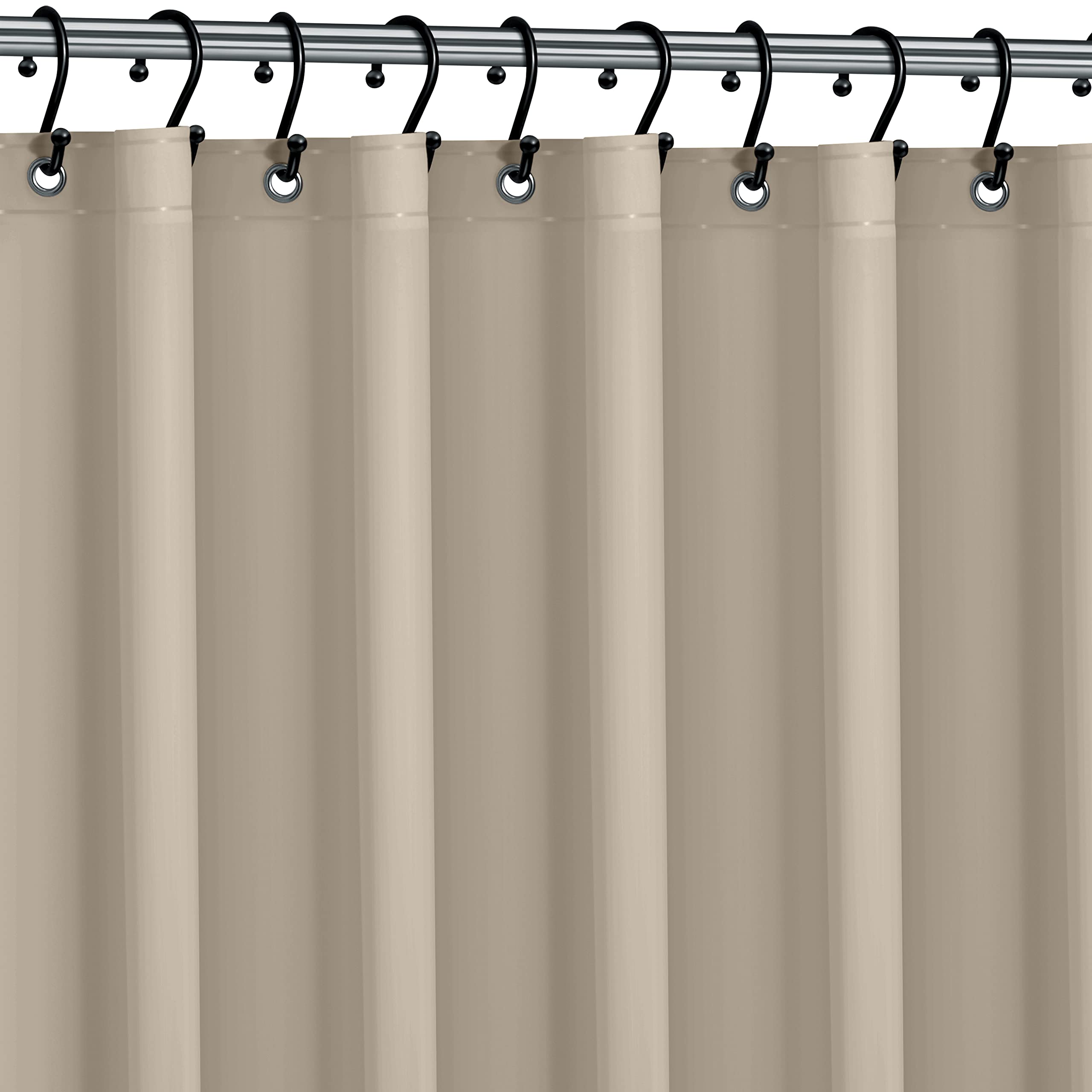 Photo 1 of Premium Shower Curtain Liner, 72"W X 72''H - PVC-Free, 6G PEVA Shower Curtain with 12 Rust Proof Grommets And Magnet-weighted Bottom Hem - Moisture Stain Proof Shower Curtain Liner - Taupe