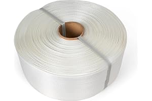 ESK Packaging® Woven Poly Cord Strapping - 3/4" x 1640 Foot x 1830lbs Break Strength – Heavy Duty, Weather-Resistant Flat Rope – 1 Roll