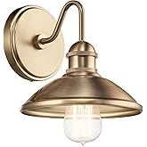 Kichler Clyde 1 Light Bathroom Vanity in a Rich Champagne Bronze Finish, for Bathrooms, (7.25" H x 7.5" W x 8.25" Ext.), 4594