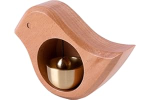 AUGEGEL Door Opening Bell,shopkeepers Bell for Hanging on Door,Wood Doorbell,Creative Gift,Ornaments and Hanging Decoration for Entrance,Fridge Sticker Decor