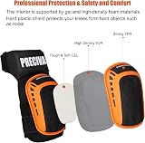 Preciva Two-Color Knee Pads Heavy Duty Gel Cushion Anti-Slip Straps view 3
